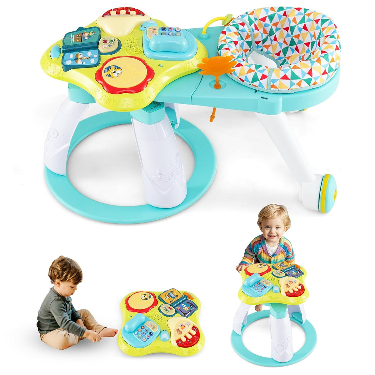 INFANS 3 in 1 Walk Around Baby Activity Center Baby Walker – Infansbaby