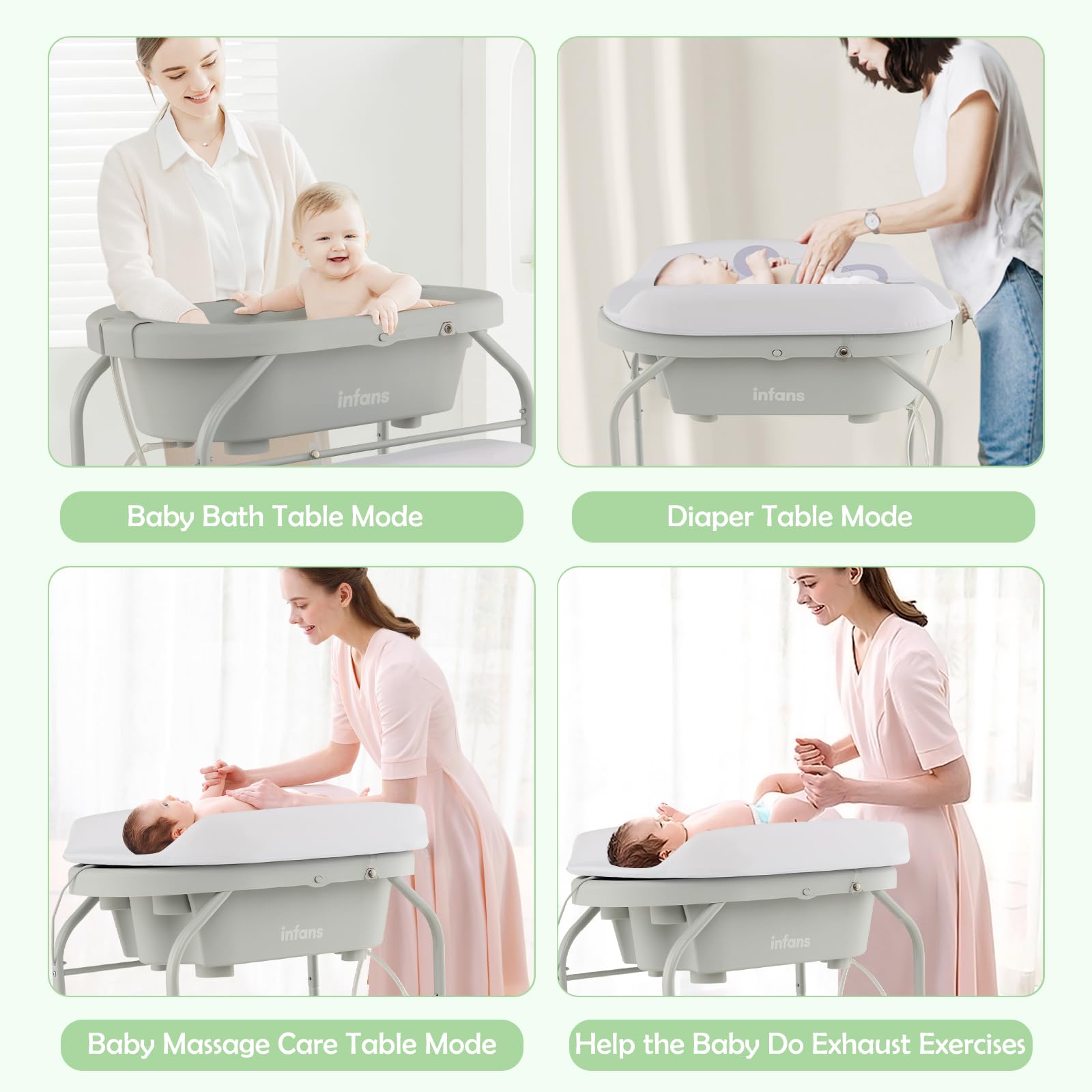 Nappy Changing Unit Baby Mode Change Table Boori Baby Diaper