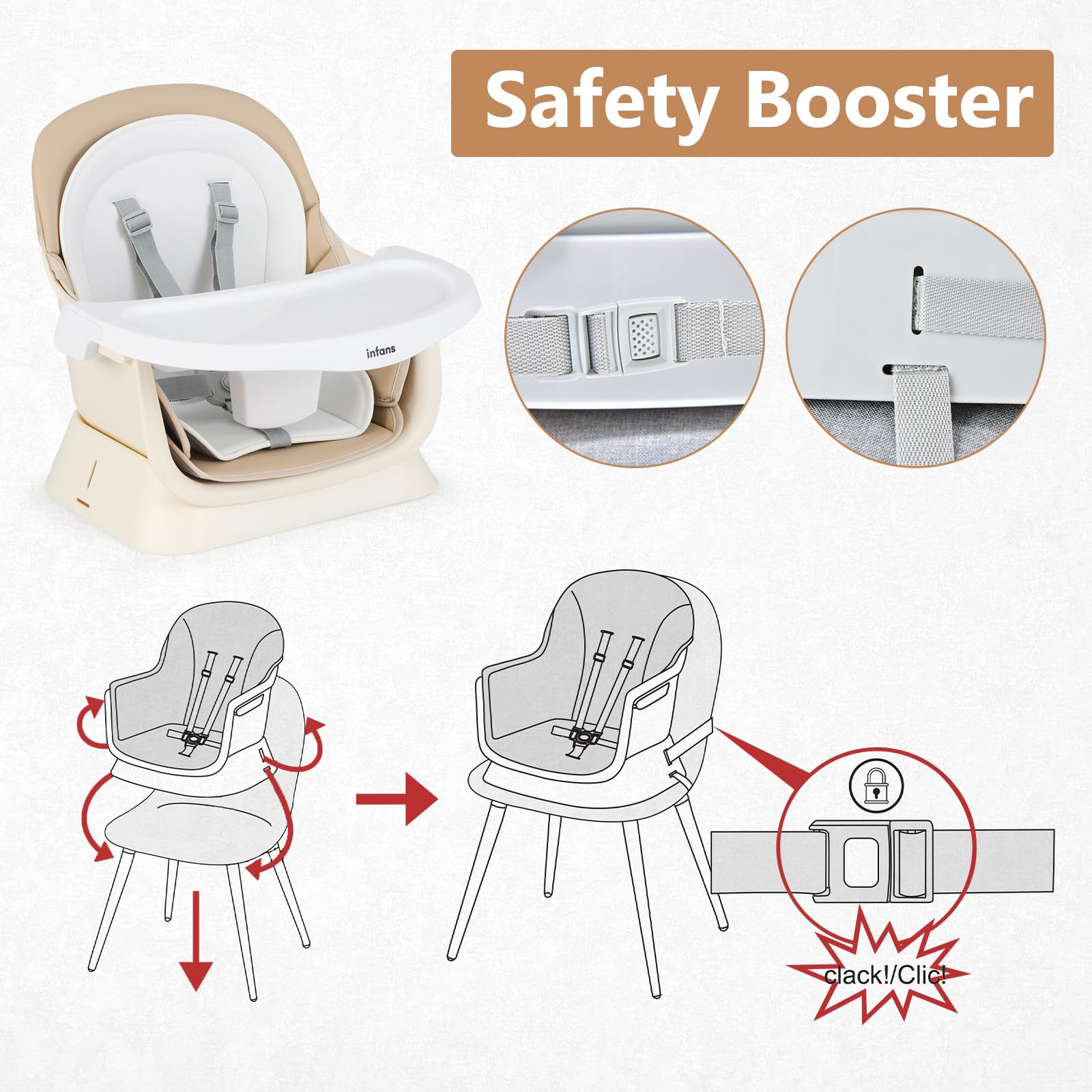summer infant high chair instructions INFANS 8 in 1 Baby High Chair, Convertible Highchair for Babies and To –  Infansbaby