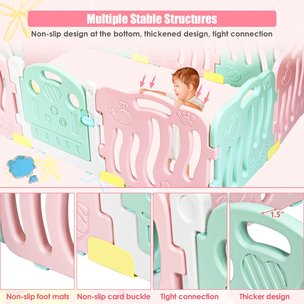Baby Playpen Kids Play Activity Center Yard for Toddlers INFANS