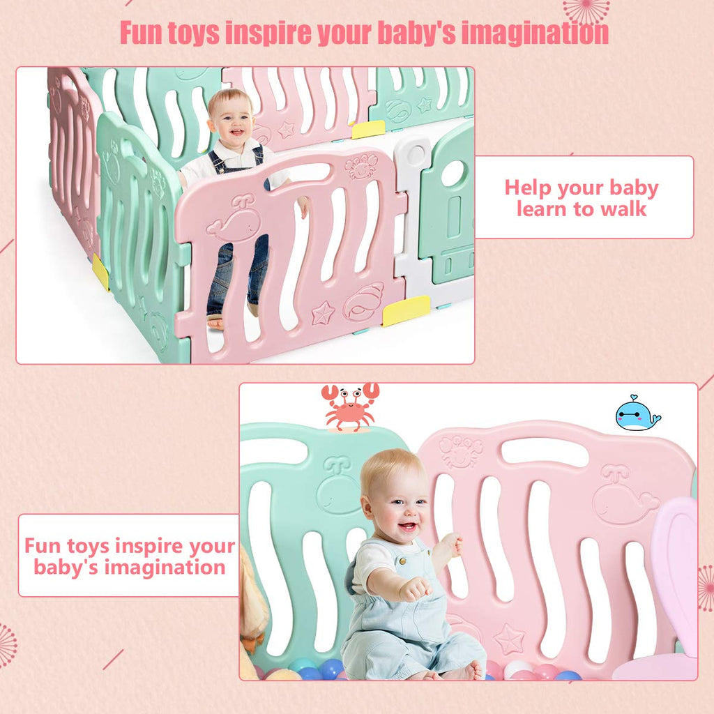 Baby Playpen Kids Play Activity Center Yard for Toddlers INFANS