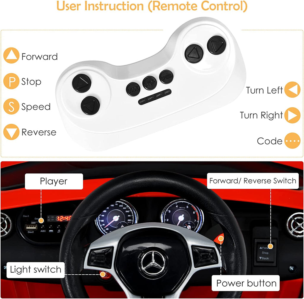 12V Electric Kids Ride On Carr with Remote Control INFANS