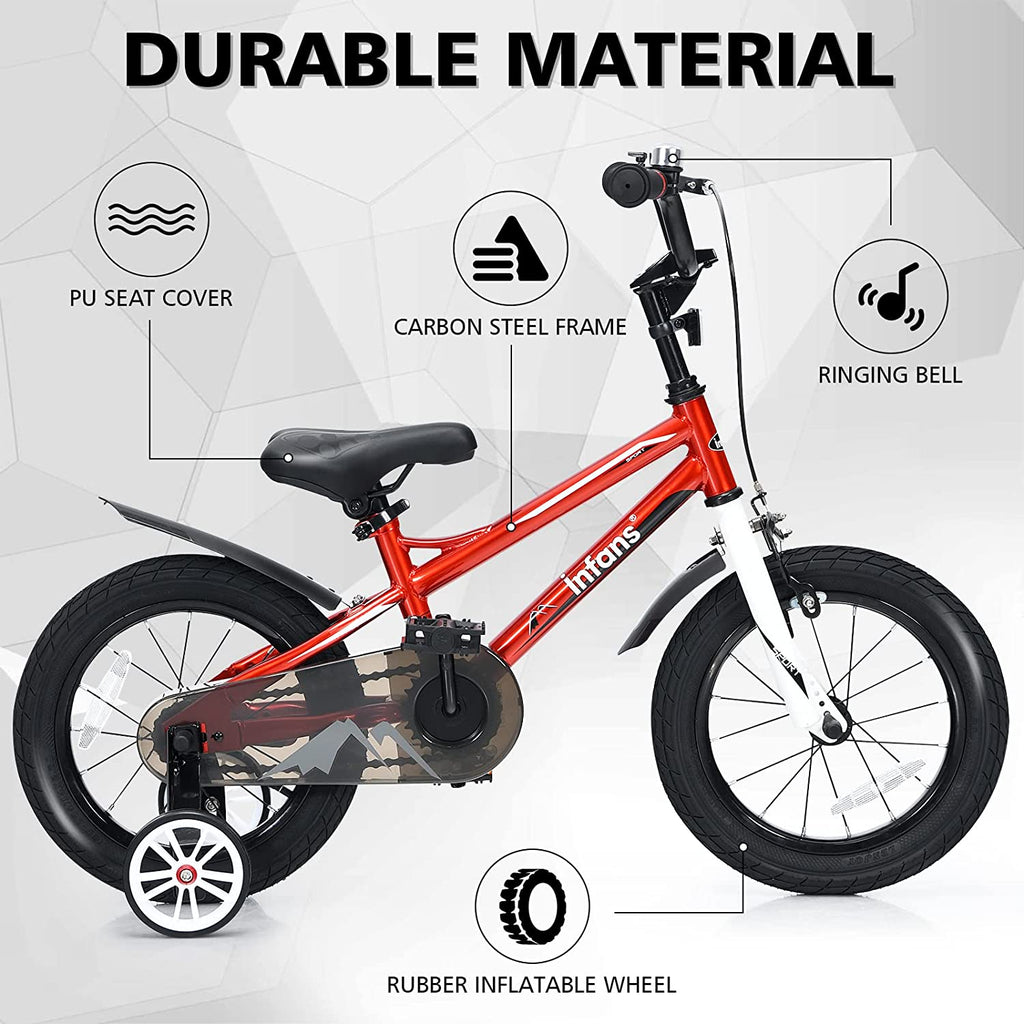 Kids Bike Boys Girls 14 16 Inch with Balance or Training Wheels INFANS