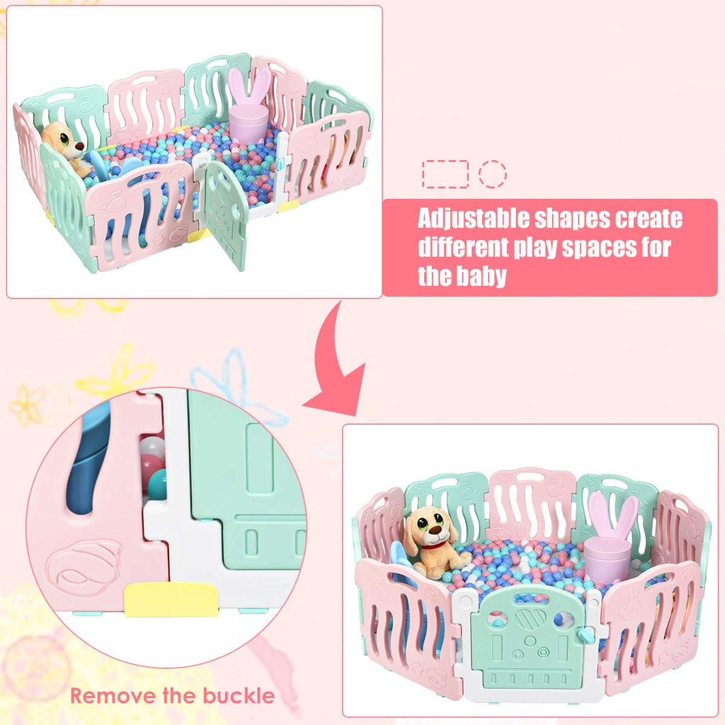 Baby Playpen Kids Play Activity Center Yard for Toddlers INFANS