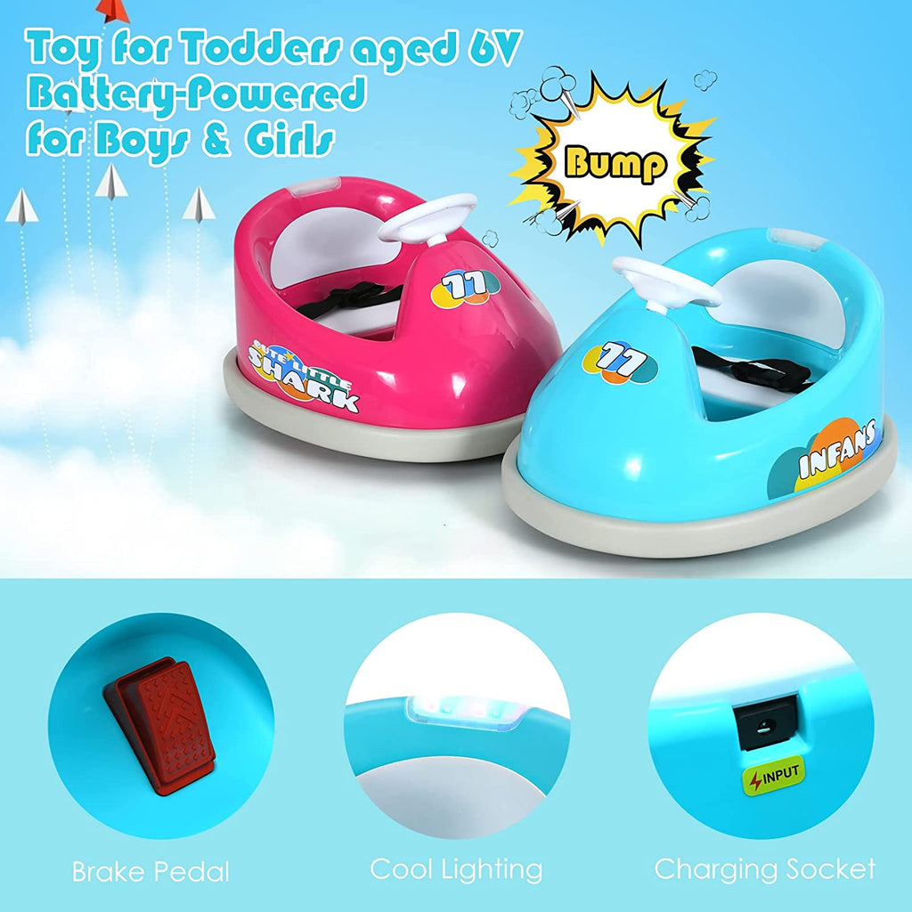 6V Electric Vehicles Ride On Bumper Car Remote Control INFANS