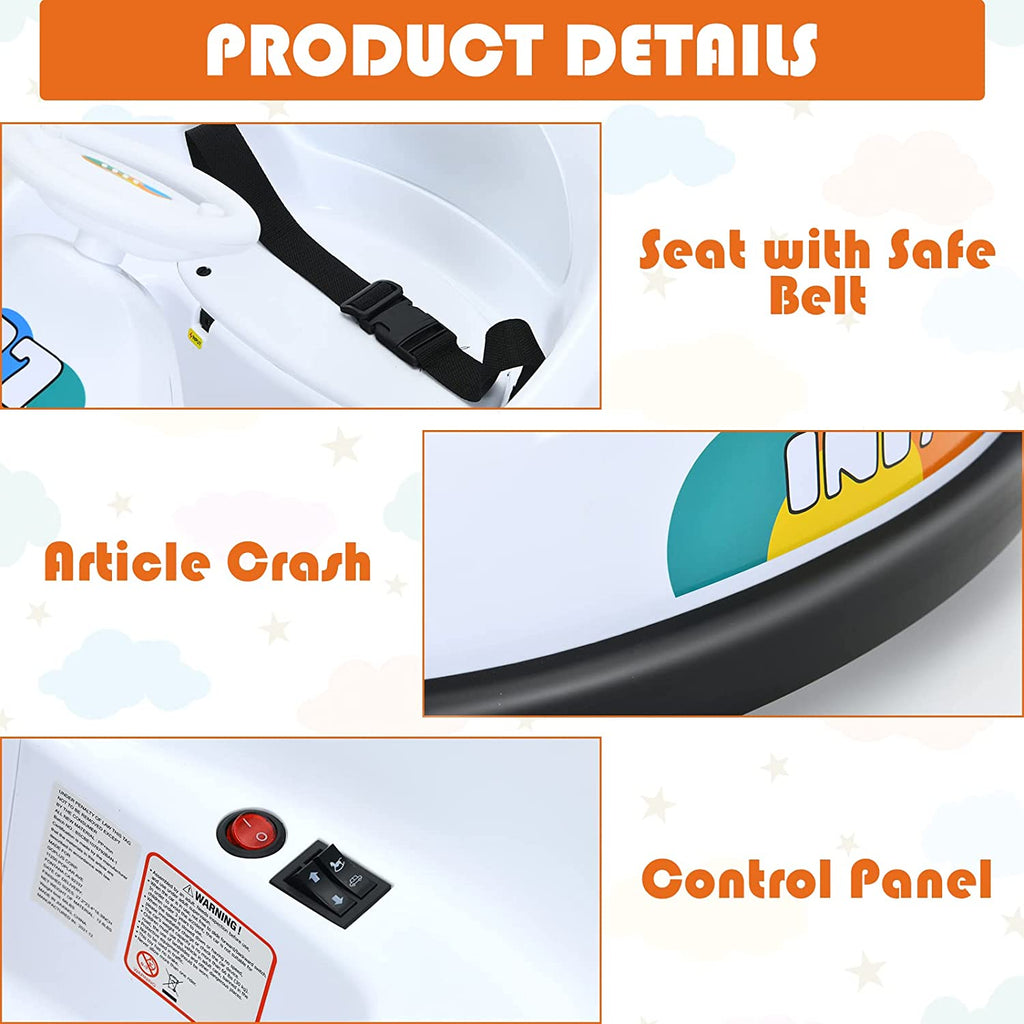 6V Electric Vehicles Ride On Bumper Car Remote Control INFANS