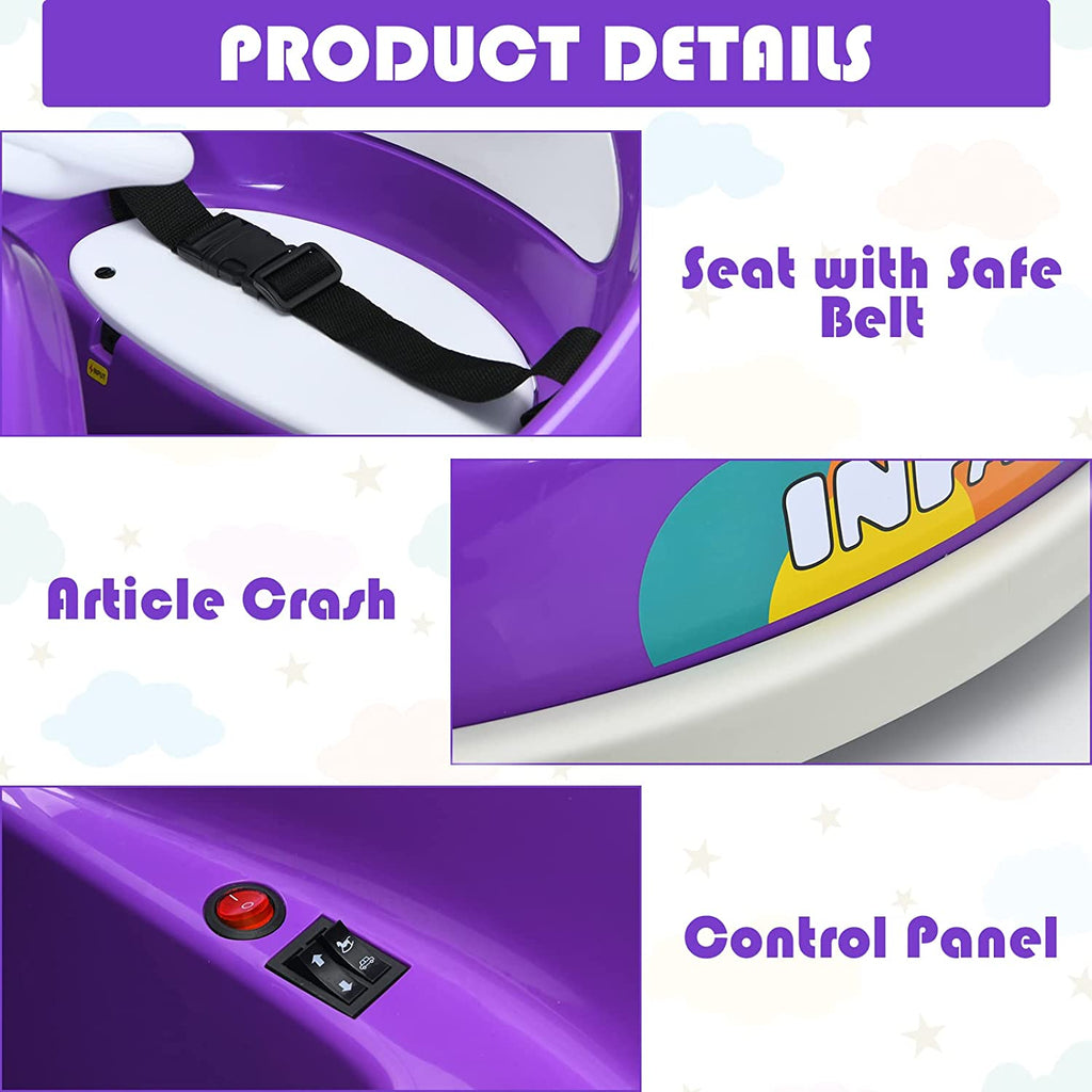6V Electric Vehicles Ride On Bumper Car Remote Control INFANS