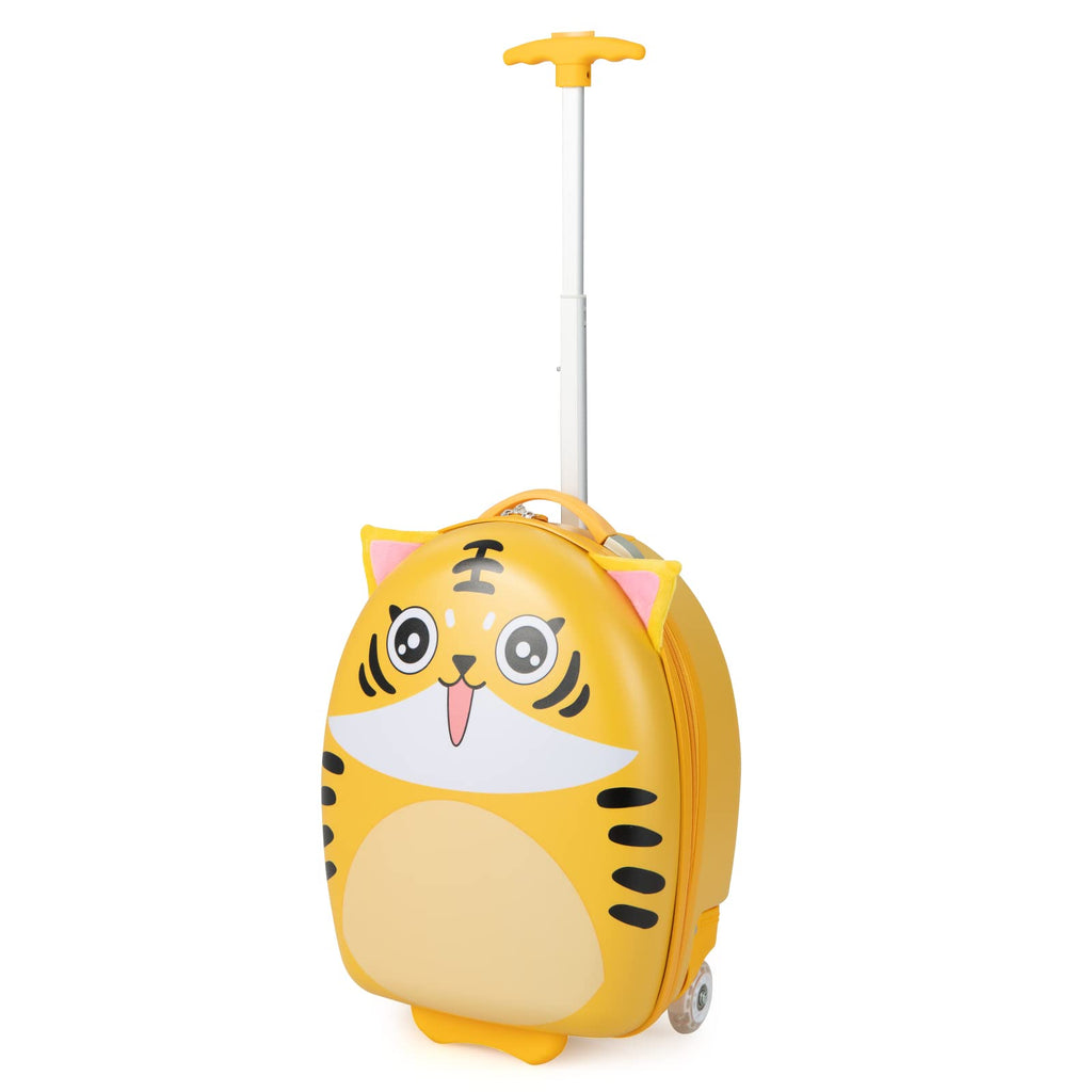 INFANS Kids Luggage, 16’’ Carry On Rolling Suitcase for Girls Boys with 2 Flashing Spinner Wheels INFANS