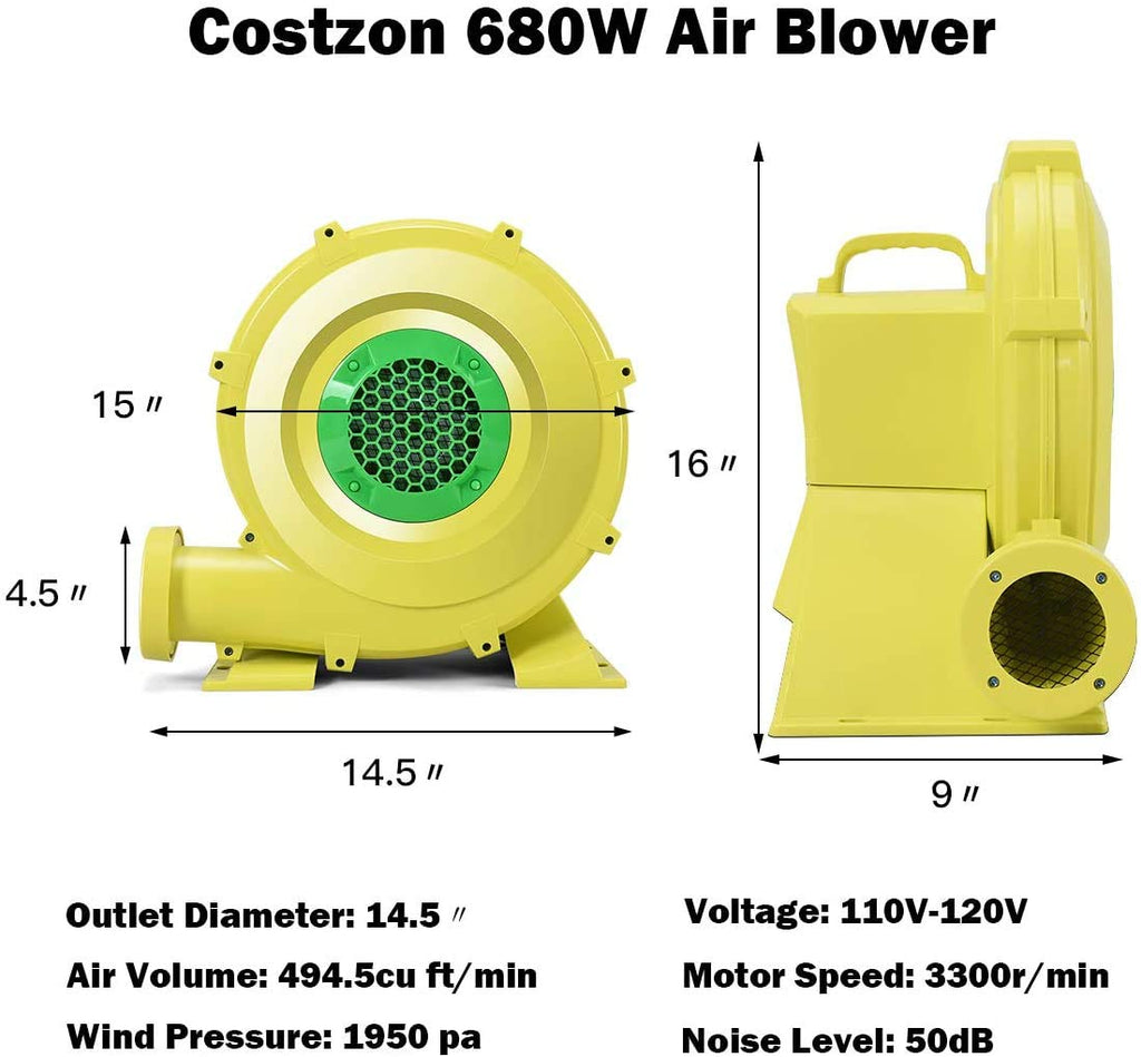 INFANS 735W Air Blower, Pump Fan for Inflatable Bouncer INFANS