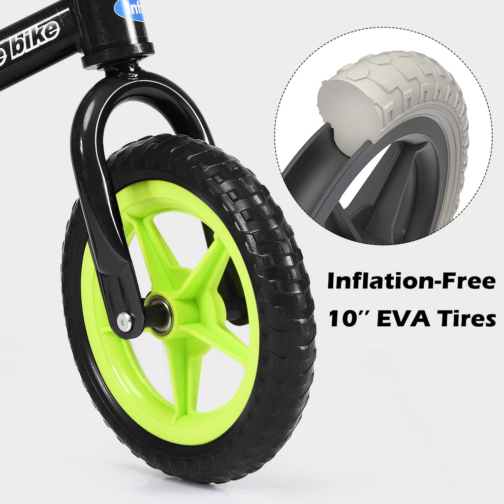 Balance Bike Training Bicycle with 10" Airless Eva Tires INFANS