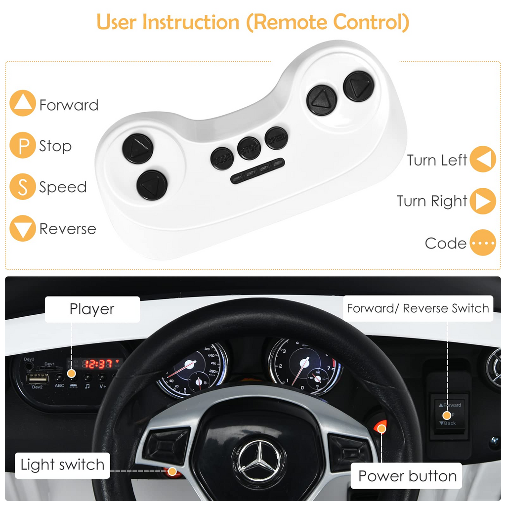 12V Electric Kids Ride On Carr with Remote Control INFANS