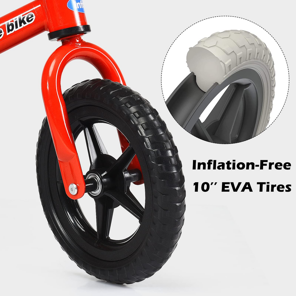 Balance Bike Training Bicycle with 10" Airless Eva Tires INFANS