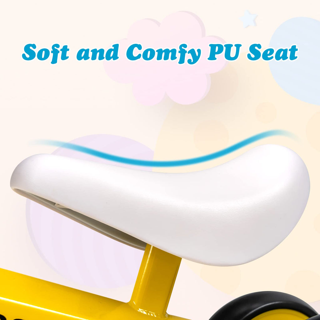 INFANS Baby Balance Bike, Toddler Ride On Bicycle for 1 Year Old, Kids No Pedal Sliding Toy with Silent Wheels INFANS