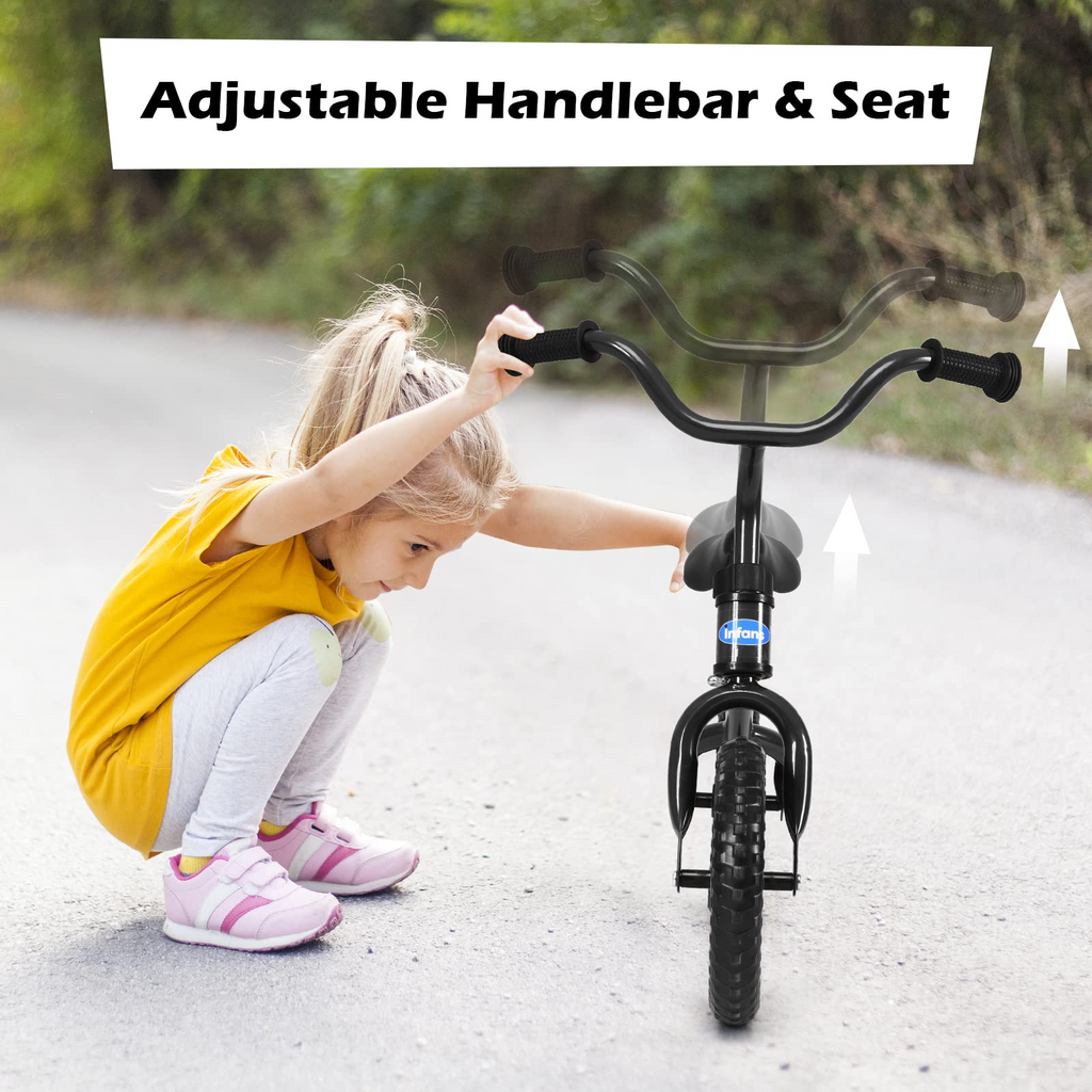 Balance Bike Training Bicycle with 10" Airless Eva Tires INFANS