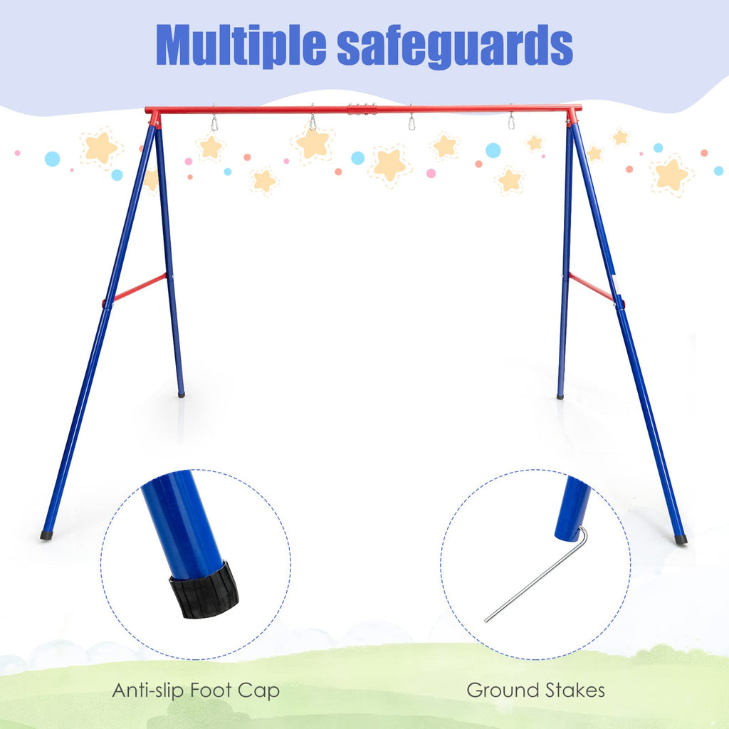 Extra Large A-Frame Swing Stand for Kids and Adult Indoor Outdoor Activity Backyard Playground INFANS