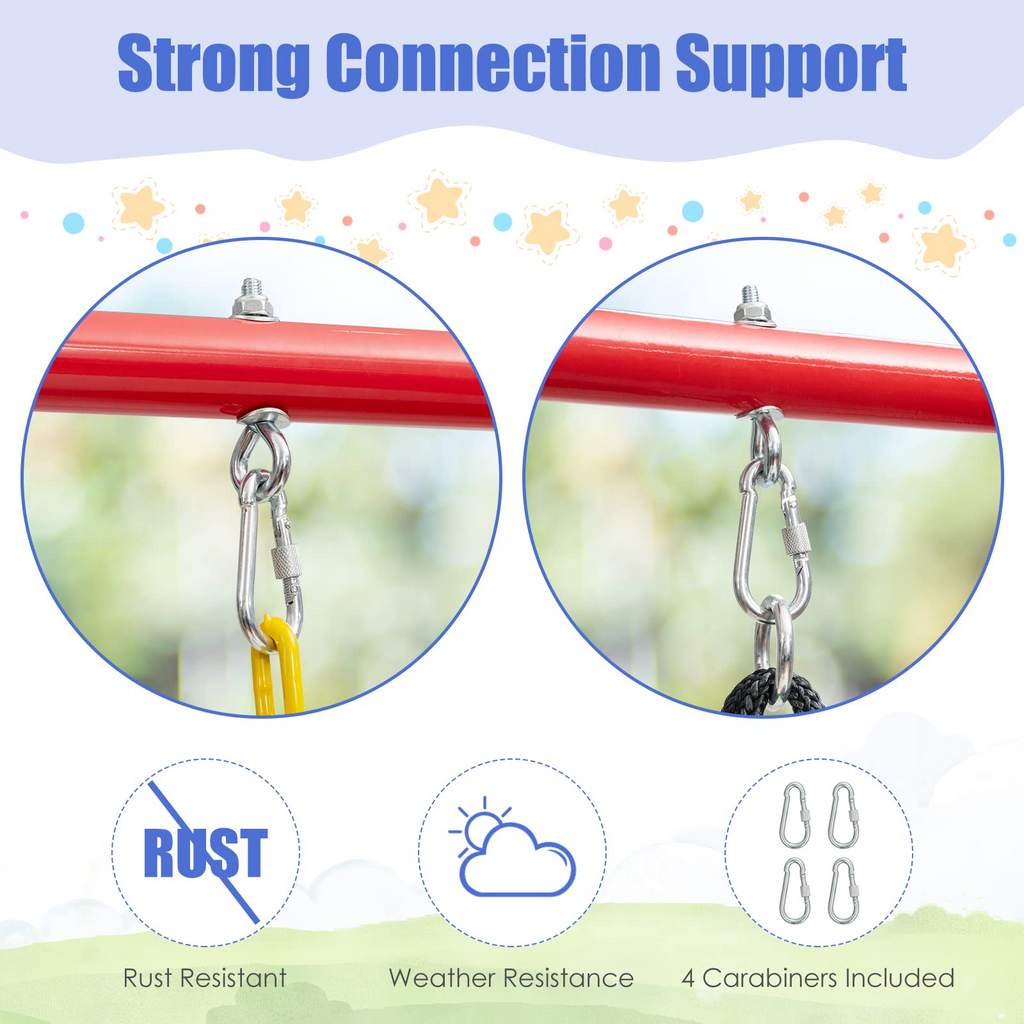 Extra Large A-Frame Swing Stand for Kids and Adult Indoor Outdoor Activity Backyard Playground INFANS