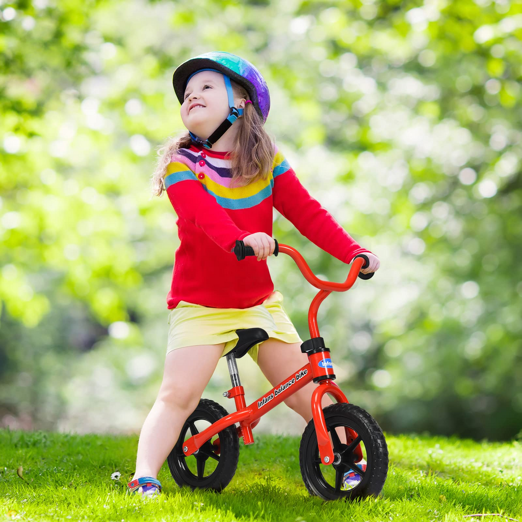 Balance Bike Training Bicycle with 10" Airless Eva Tires INFANS