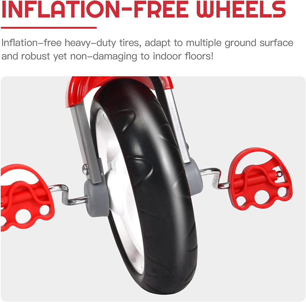 Kids Tricycle Rider with Adjustable Seat INFANS