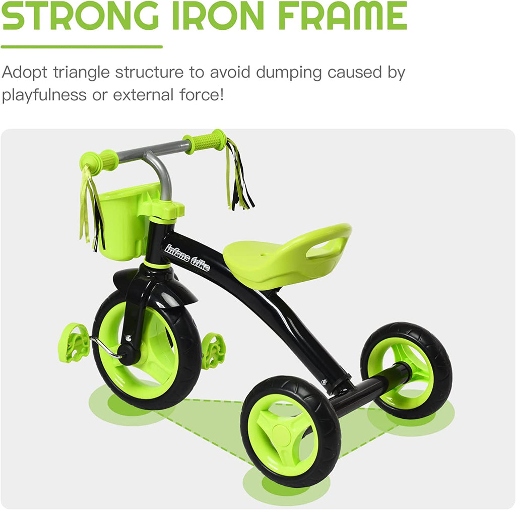 Kids Tricycle Rider with Adjustable Seat INFANS